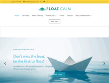 Tablet Screenshot of floatcalm.com